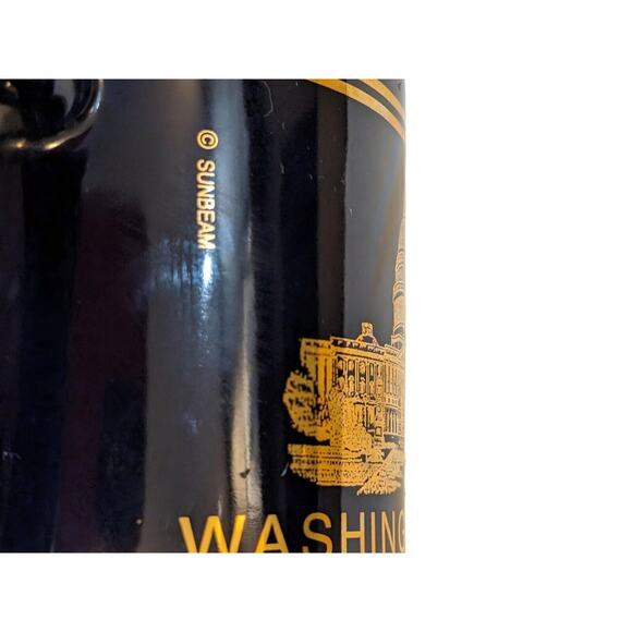 Washington DC Mug Cup US Government Seal Capitol Building Navy Blue Gold Images - Picture 4 of 5